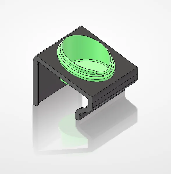 Compact ShowFlow spider and dram-vial holder with a silicone insert